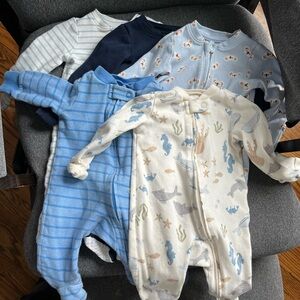 Five 3m sleep and play